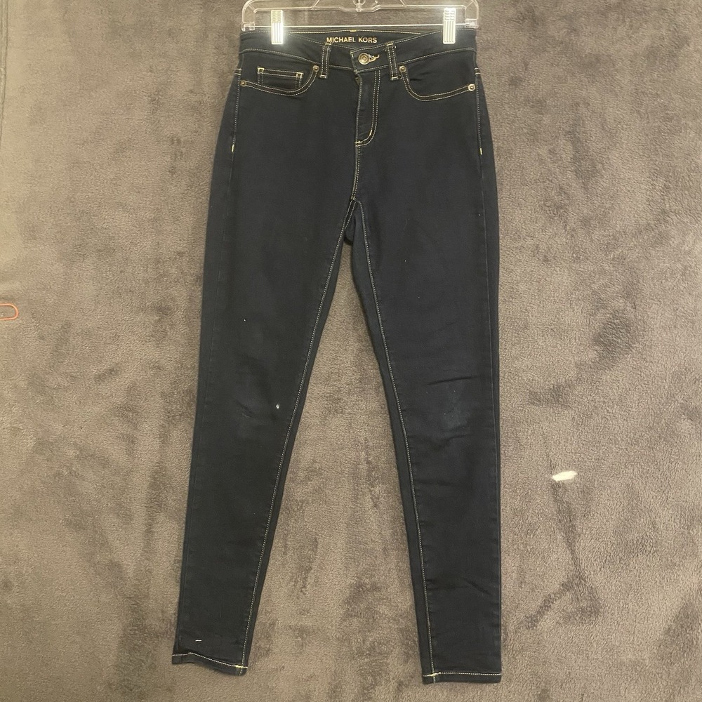 Michael Kors Women's Size 4 Selma Skinny Dark Jeans